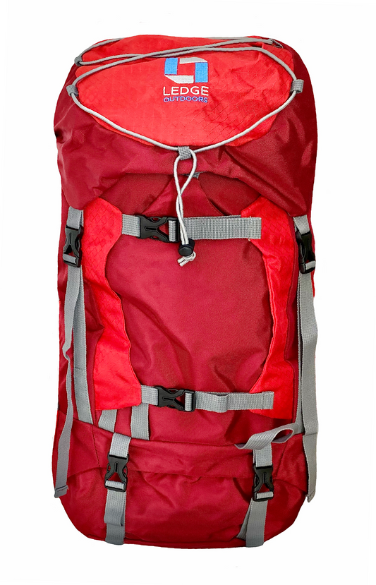 Kinetic 40 Liter Hiking Backpack (Red)