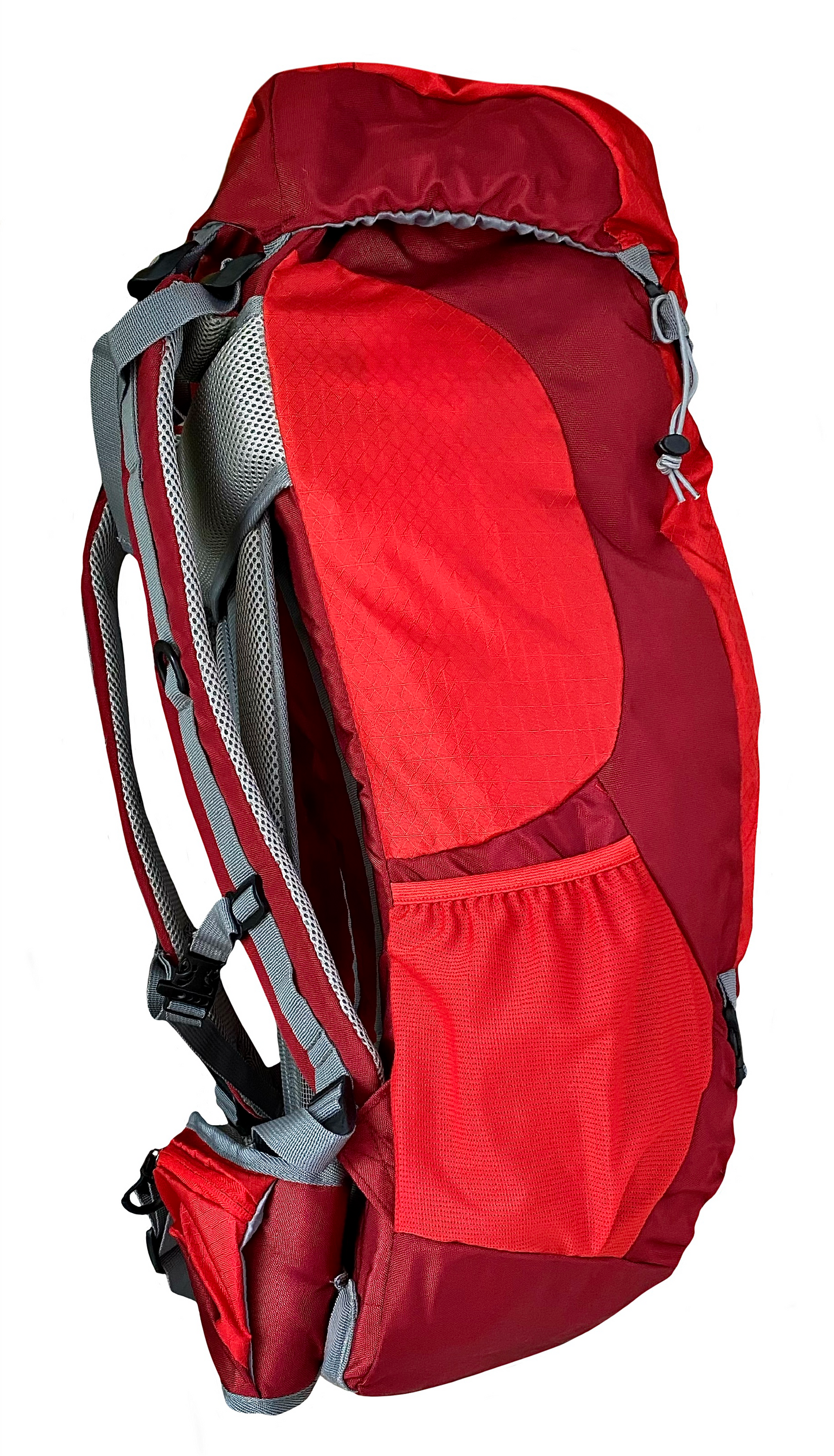 Kinetic 60 Liter Hiking Backpack (Red)