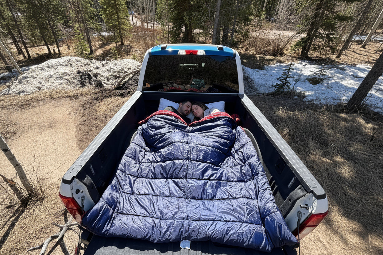 Ledge Alaska 0° — King Size Sleeping Bag | Fits 4 Adults | Converts to 2 Bags or 16ft Quilt - FREE SHIPPING